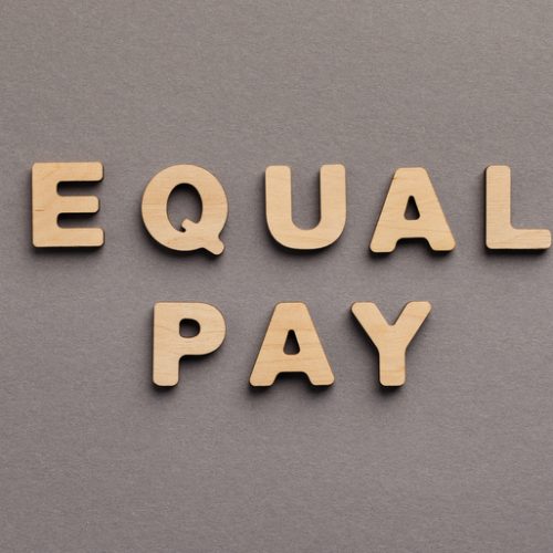 Equal Pay for man and woman concept