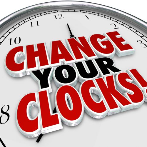 Change Your Clocks Set Hands Forward Back One Hour Daylight Savi