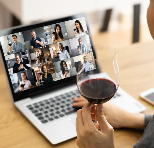 Online Virtual Wine Tasting Video Call